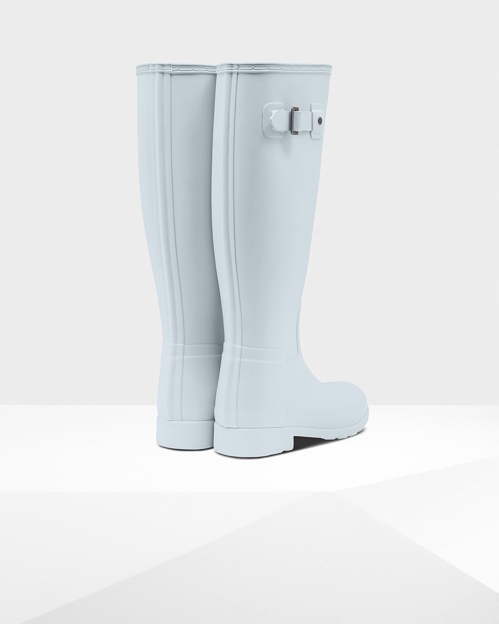 Womens Tall Rain Boots - Hunter Original Refined (10MHWLAKU) - Grey